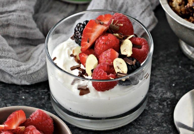 Greek Yogurt and mixed berries